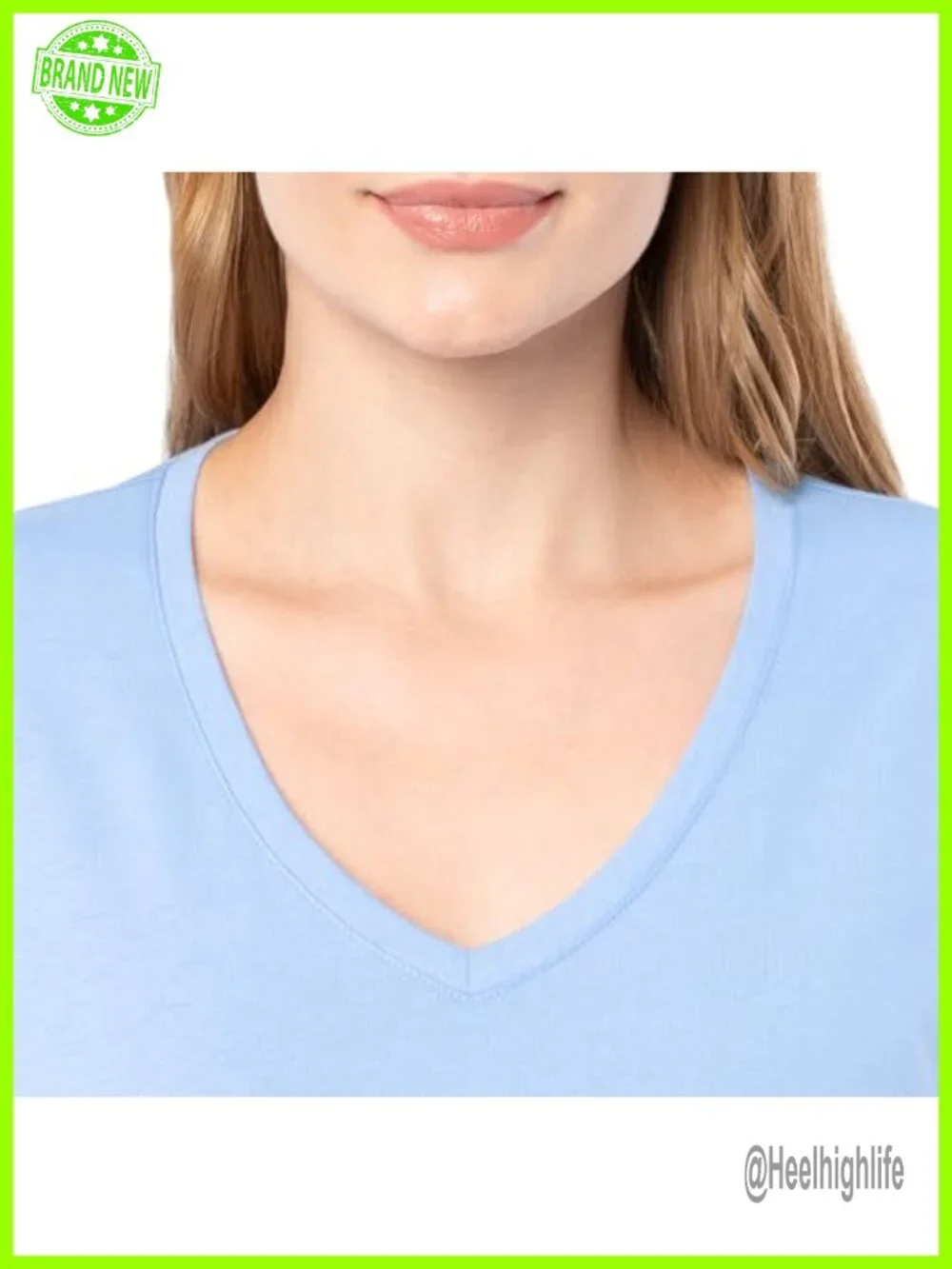 Fruit of the Loom Women's Short Sleeve V-Neck T-Shirt 2 Pack
